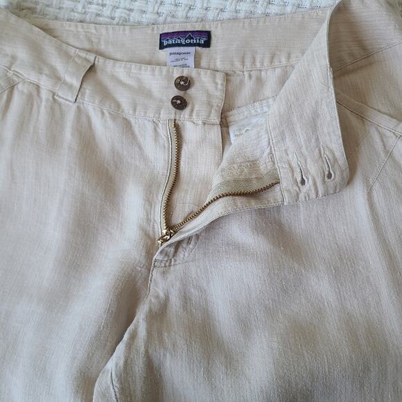 Patagonia Light Beige 100% Hemp Pants Women's Size 10 - Picture 5 of 10